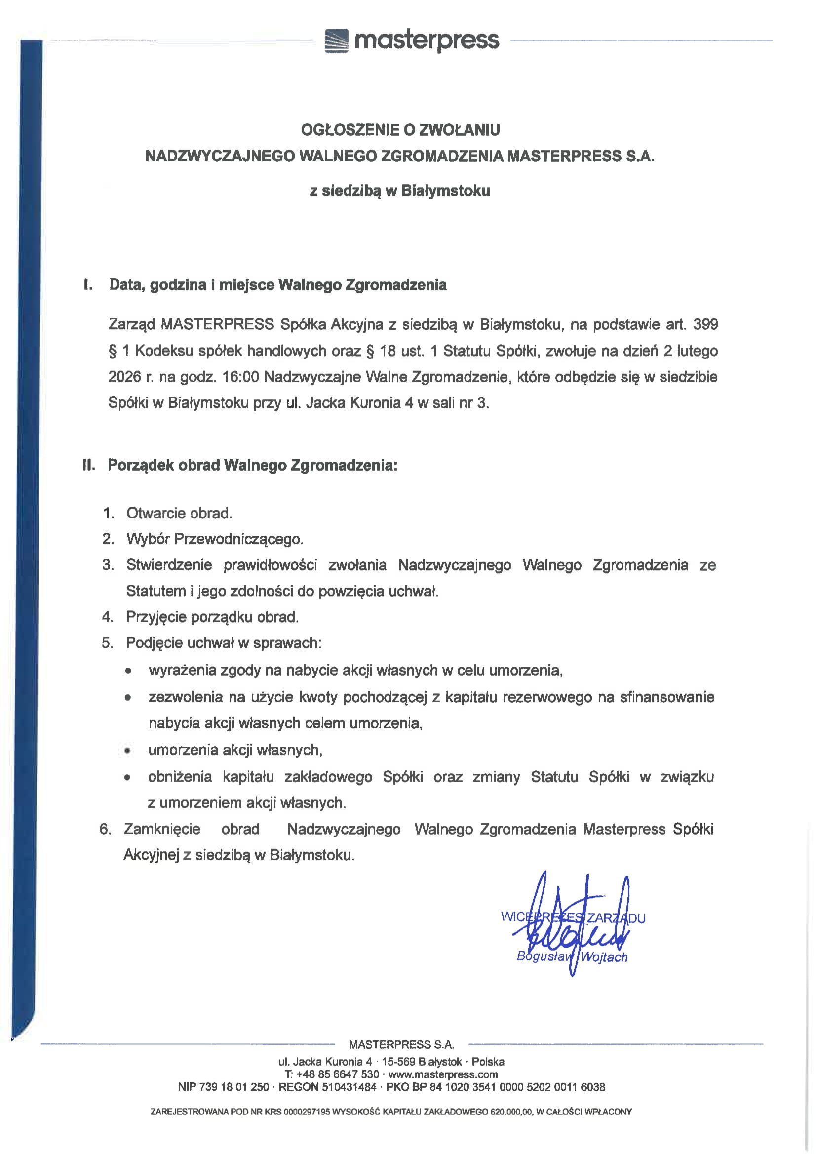 Ogloszenie o zwolaniu WZ